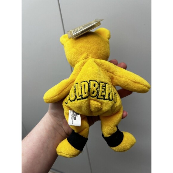 World Championship Wrestling GOLDBERG YOU'RE NEXT beanbag plush Yellow Bear MINT - Picture 2 of 5